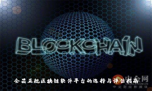 会昌正规区块链软件平台的选择与评估指南